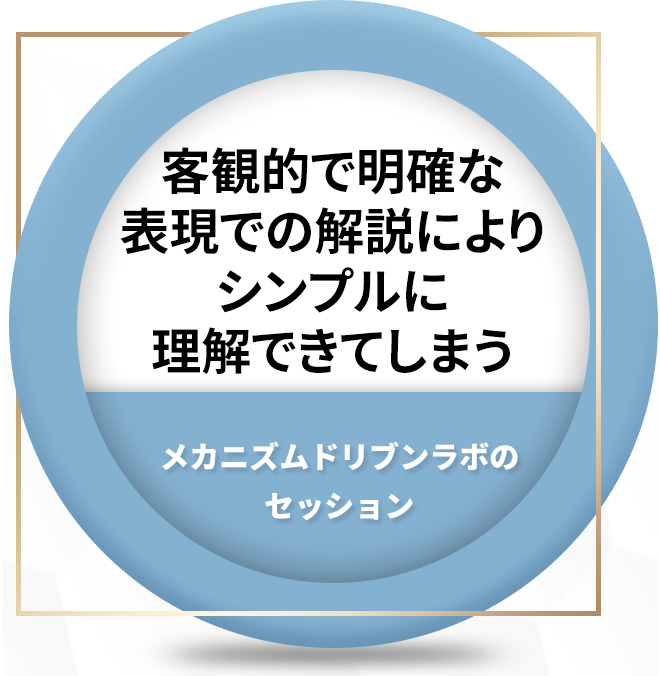 客観的で明確な 表現での解説により シンプルに理解できてしまう